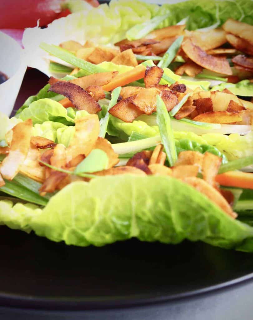 Vegan Crispy Duck Lettuce Wraps (GF) Rhian's Recipes