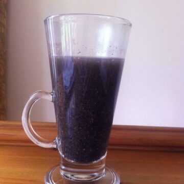 Hot Black Sesame Drink (Vegan + GF)