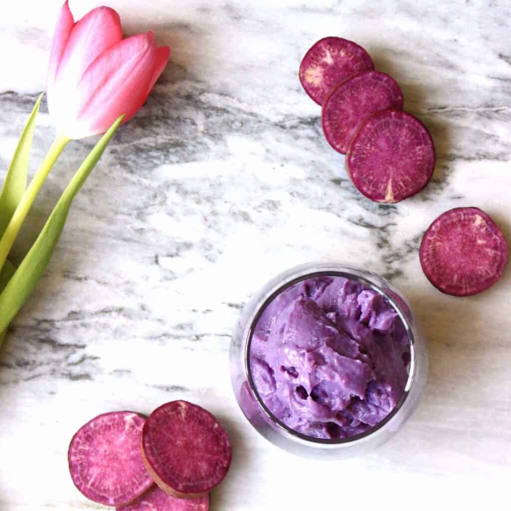 Purple Sweet Potato Ice Cream (Vegan + GF) Purple Sweet Potato Ice Cream (Vegan + GF)