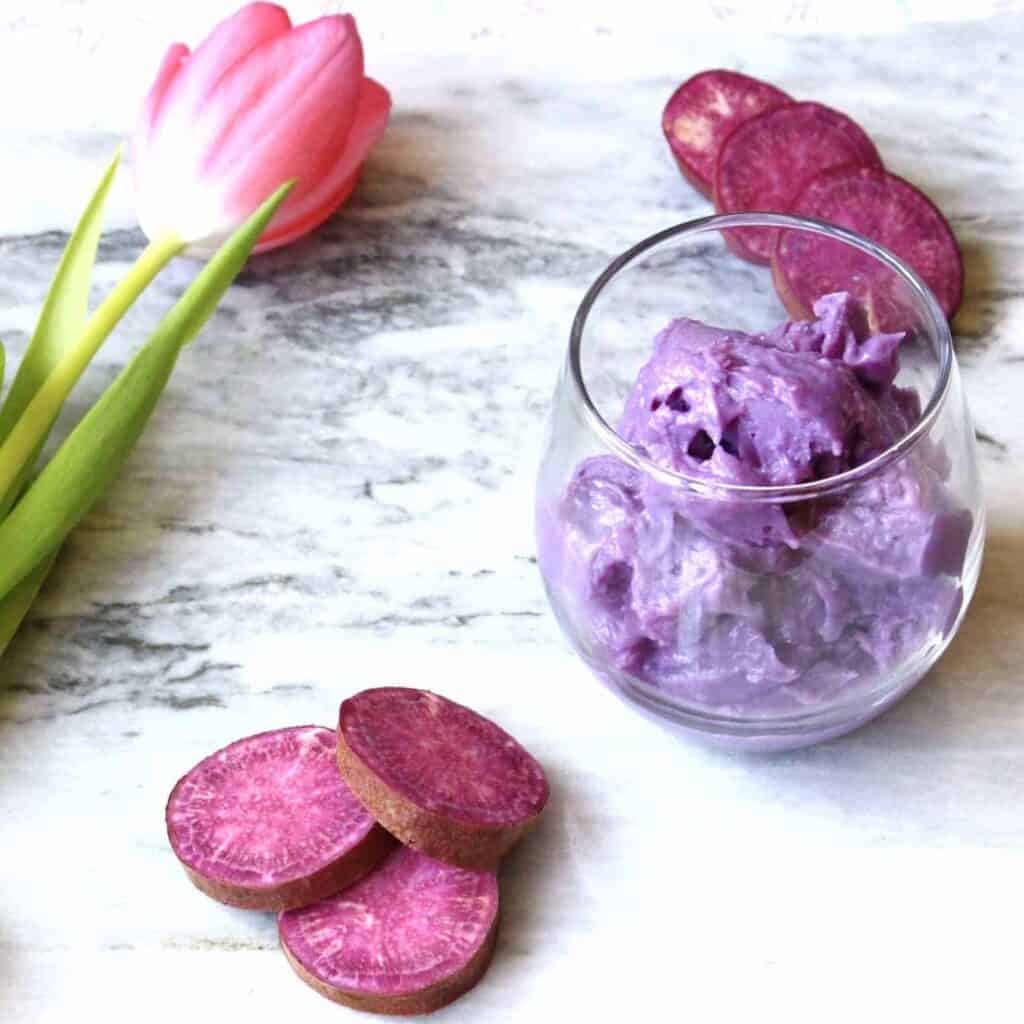 Purple Sweet Potato Ice Cream (Vegan + GF)