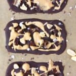 Peanut Butter Salted Caramel Chocolate Bars (Vegan + GF)
