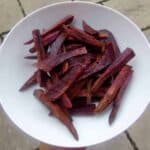 Purple Sweet Potato Dessert Fries (Vegan + GF)