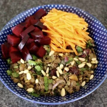 Spiced Puy Lentil Salad [VEGAN/GLUTEN-FREE]