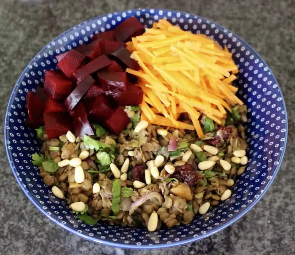 Spiced Puy Lentil Salad (Vegan + GF)