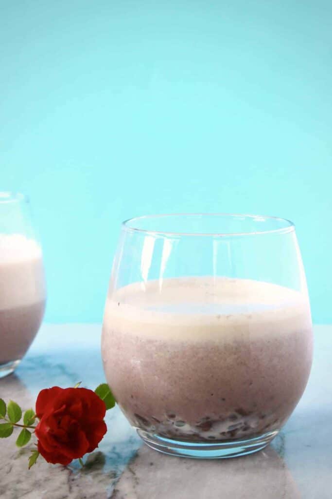 Vegan Adzuki Milkshake 2 Ingredients