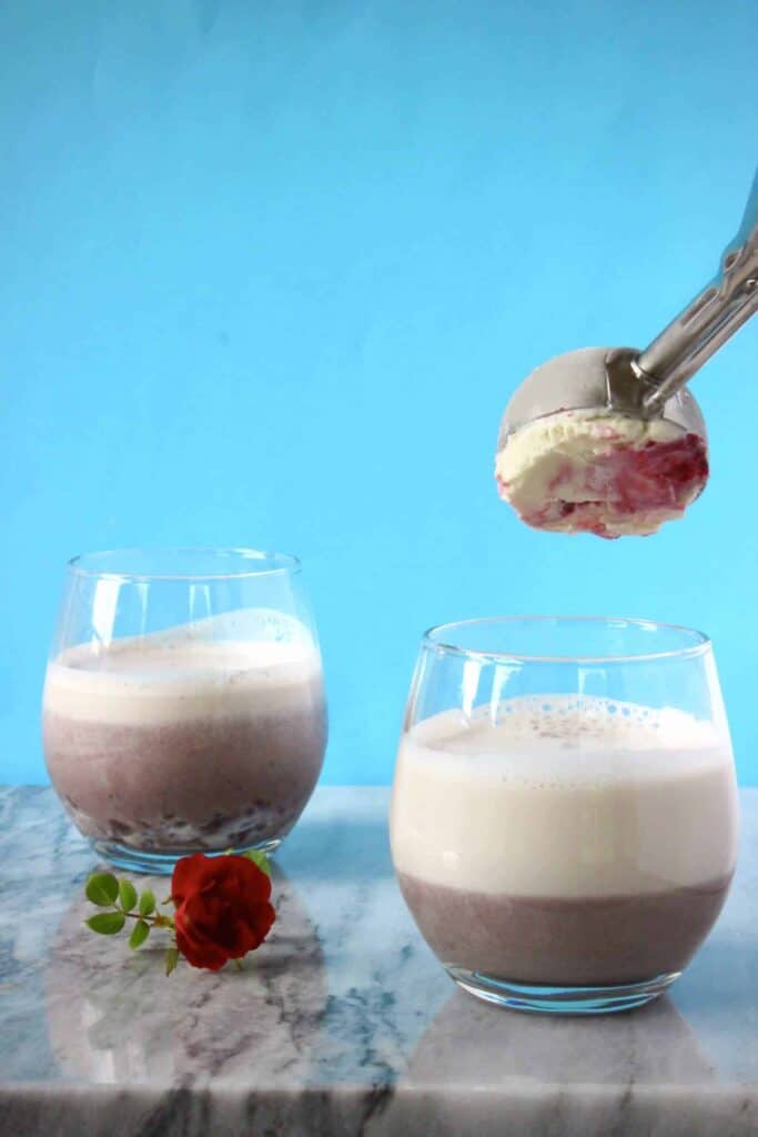 Vegan Adzuki Milkshake 2 Ingredients