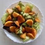 Yuzu Dressing Persimmon Salad (Vegan + GF)