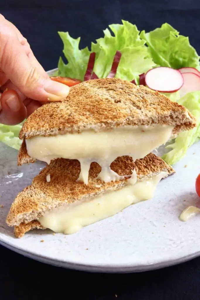 Vegan Stretchy Melty Grilled Cheese (GF)