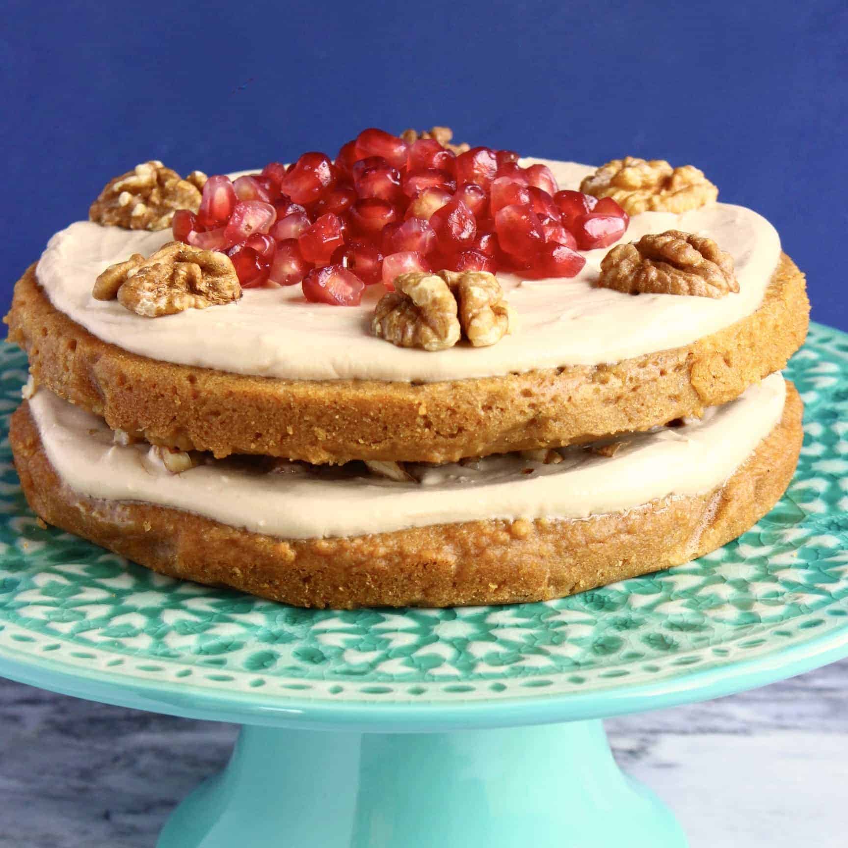 GlutenFree Vegan Coffee Walnut Cake Rhian's Recipes