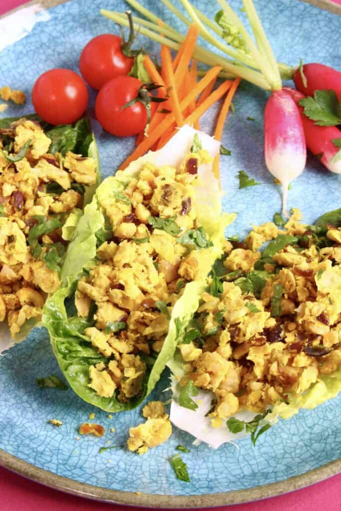 Lazy Falafel Lettuce Wraps (Vegan + GF)