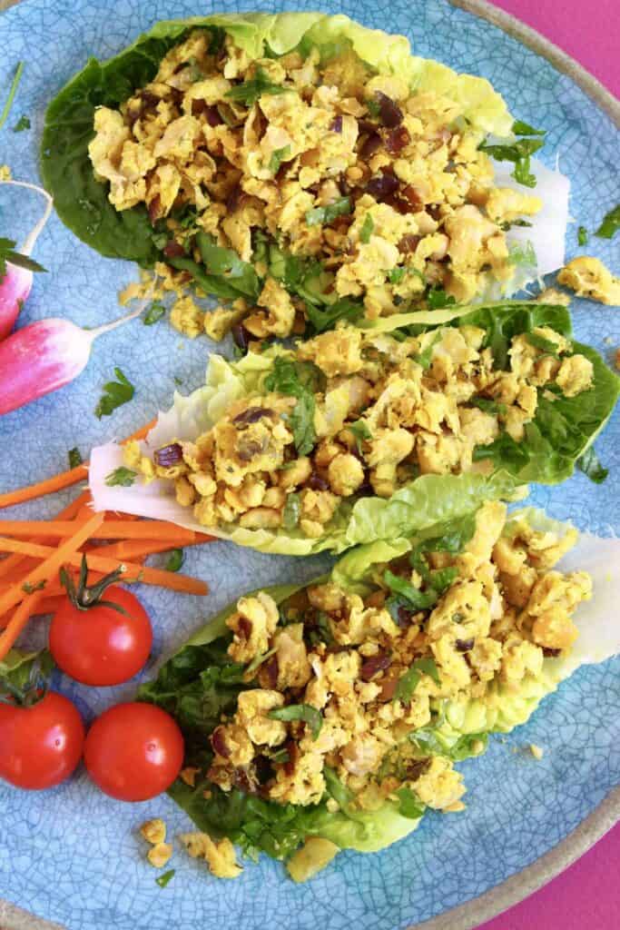 Lazy Falafel Lettuce Wraps (Vegan + GF)