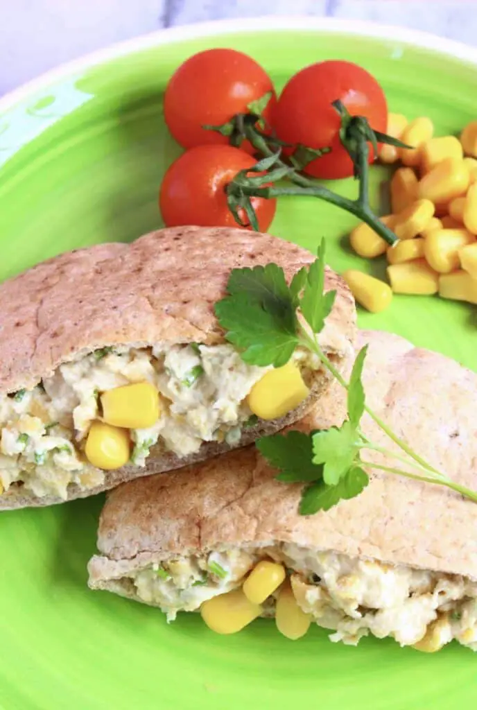 Vegan Chickpea Mayonnaise Salad Sandwich (GF)
