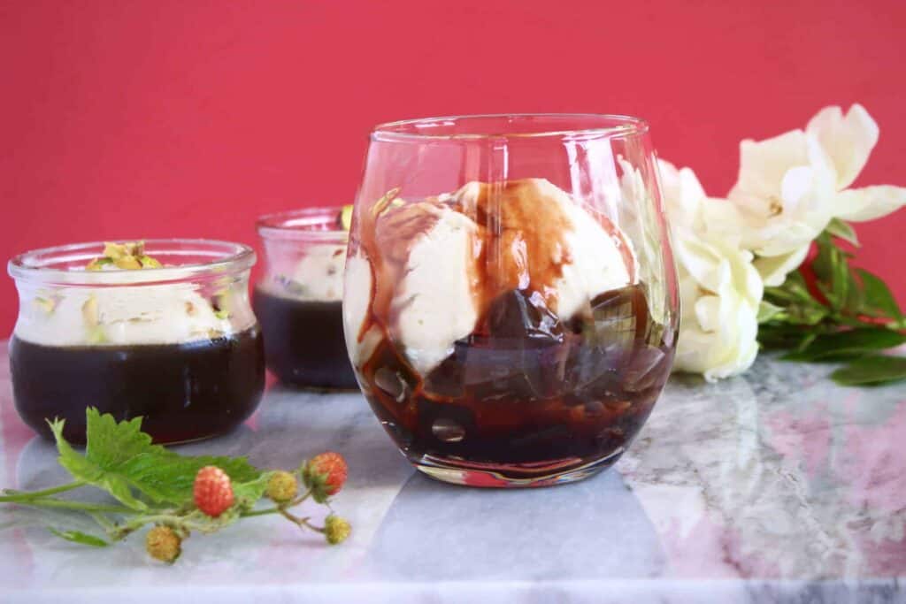 Coffee Jelly Ice Cream Sundae (Vegan + GF) Rhian's Recipes