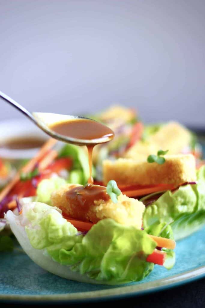 Tofu Katsu Sushi Lettuce Wraps (Vegan + GF)