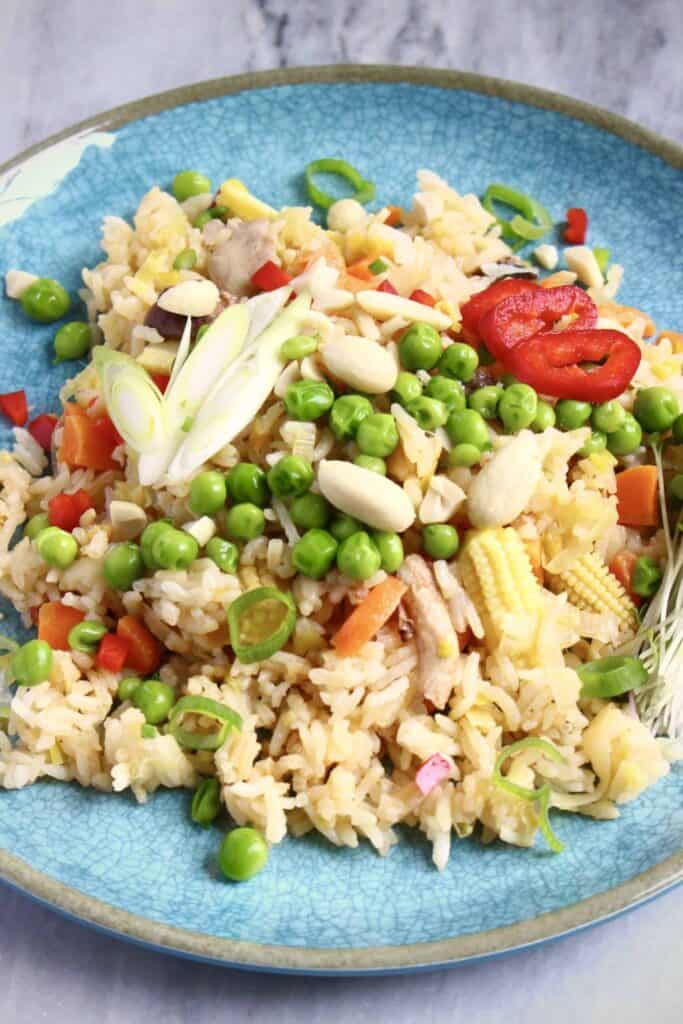 Vegan Peanut Butter Fried Rice (GF) Rhian's Recipes