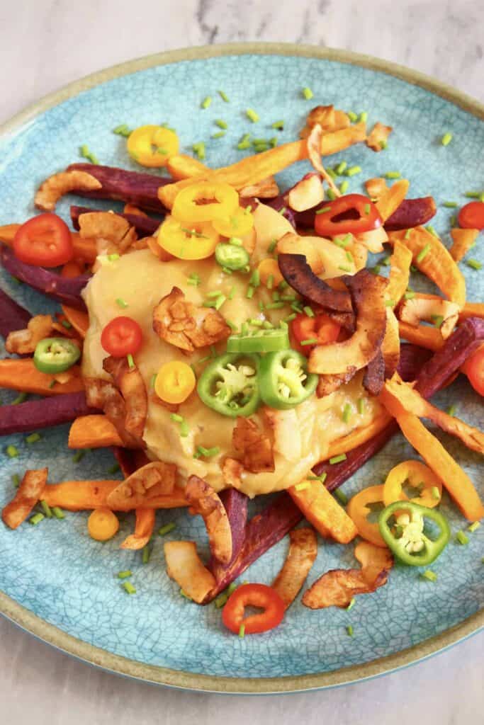 Vegan Stretchy Melty Cheesy Fries (GF) Rhian's Recipes