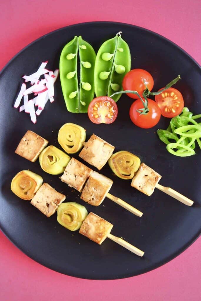 Vegan Tofu Yakitori Skewers (GF) Rhian's Recipes