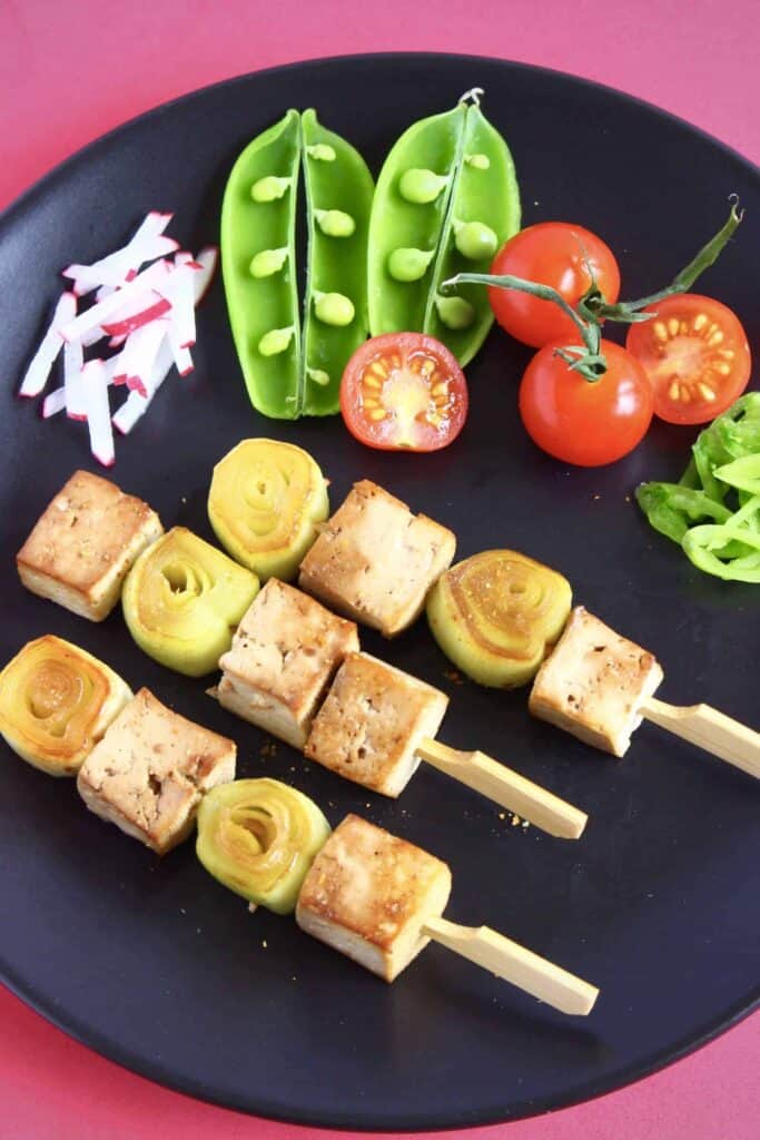 Vegan Tofu Yakitori Skewers (GF) Rhian's Recipes