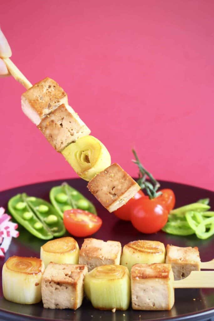 Vegan Tofu Yakitori Skewers (GF) Rhian's Recipes