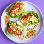 Vegan Chickpea Mayo Coconut Bacon Lettuce Wraps (GF)