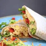 Vegan Chickpea Caesar Salad Wraps (GF)