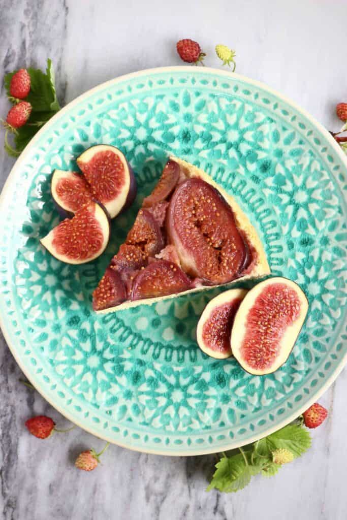 Gluten-Free Vegan Fig Upside Down Cake