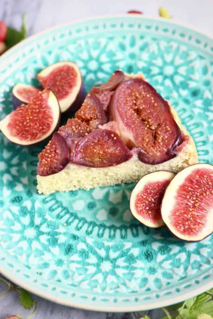 Gluten-Free Vegan Fig Upside Down Cake