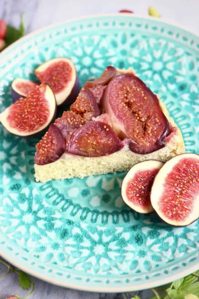 Gluten-Free Vegan Fig Upside Down Cake