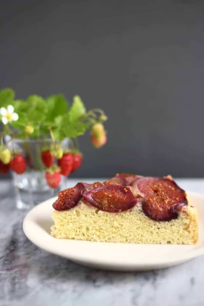 Gluten-Free Vegan Fig Upside Down Cake