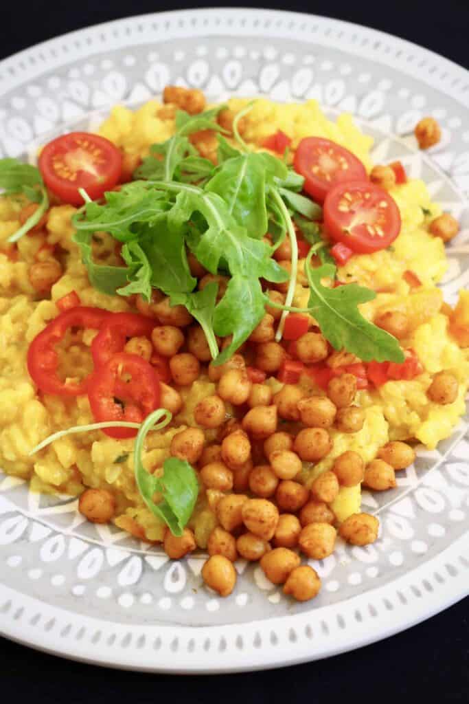 Vegan Spanish Risotto With Crispy Chickpeas (GF) Rhian's Recipes