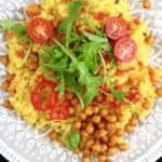 Vegan Spanish Risotto With Crispy Chickpeas (GF)