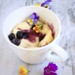 Vegan Lemon Blueberry Microwave Mug Cake