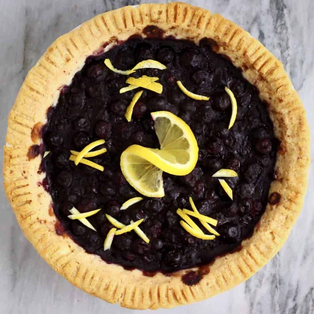 Gluten-Free Vegan Blueberry Pie