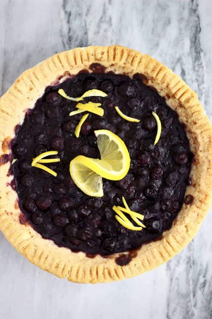 Gluten-Free Vegan Blueberry Pie