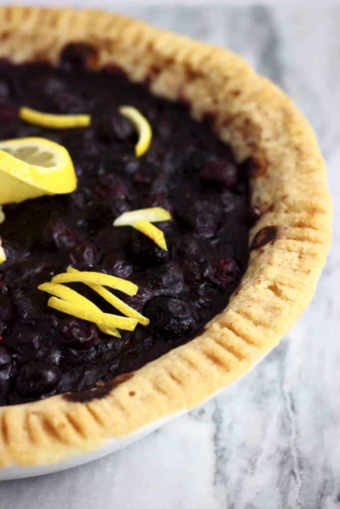 Gluten-Free Vegan Blueberry Pie