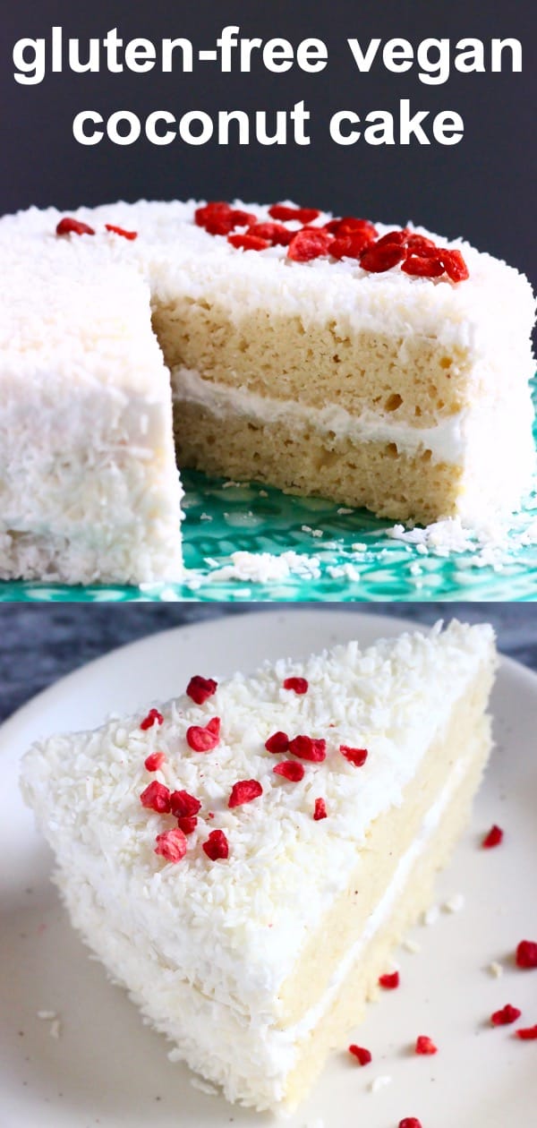 GlutenFree Vegan Coconut Cake Rhian's Recipes