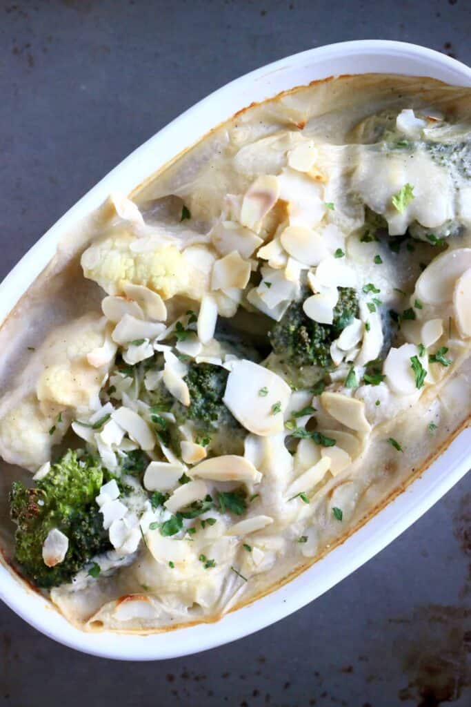 Vegan Cauliflower Cheese Gratin (GF)