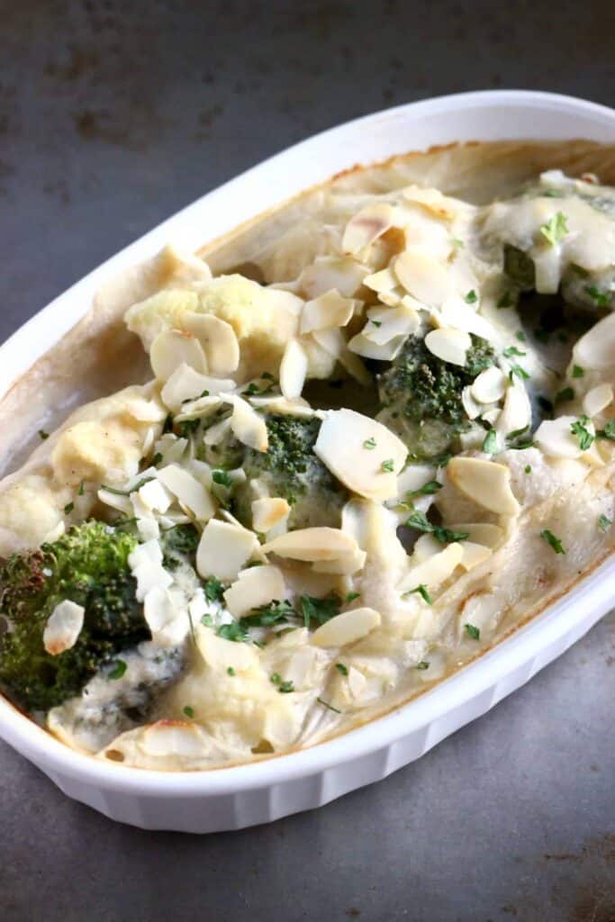 Vegan Cauliflower Cheese Gratin (GF)