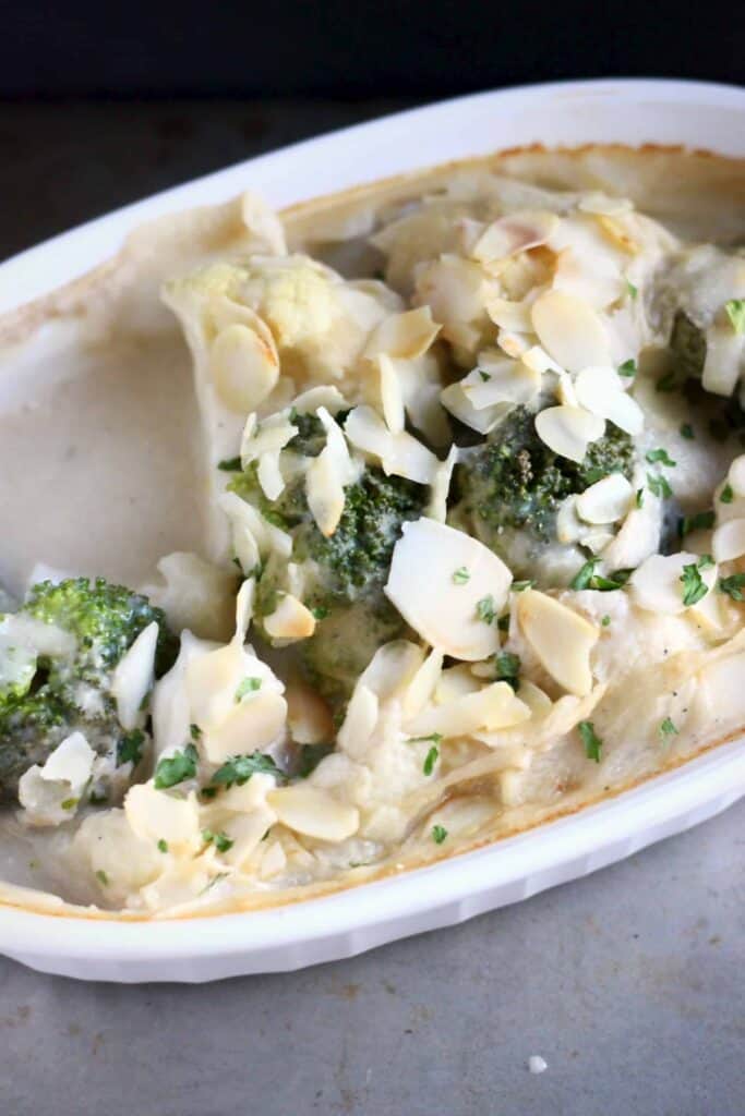 Vegan Cauliflower Cheese Gratin (GF)