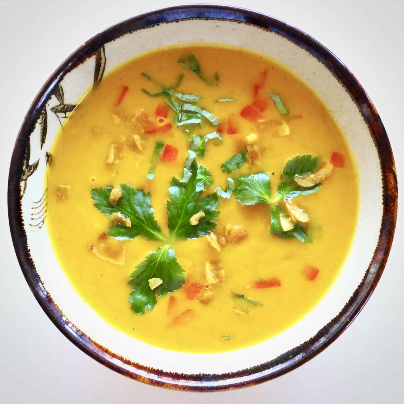 Pumpkin Curry Soup (Vegan + GF) - Rhian's Recipes