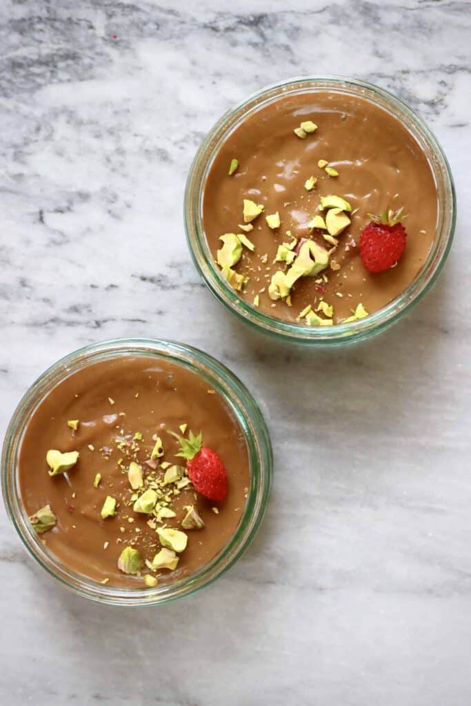 Vegan Coffee Pudding Pots (GF)