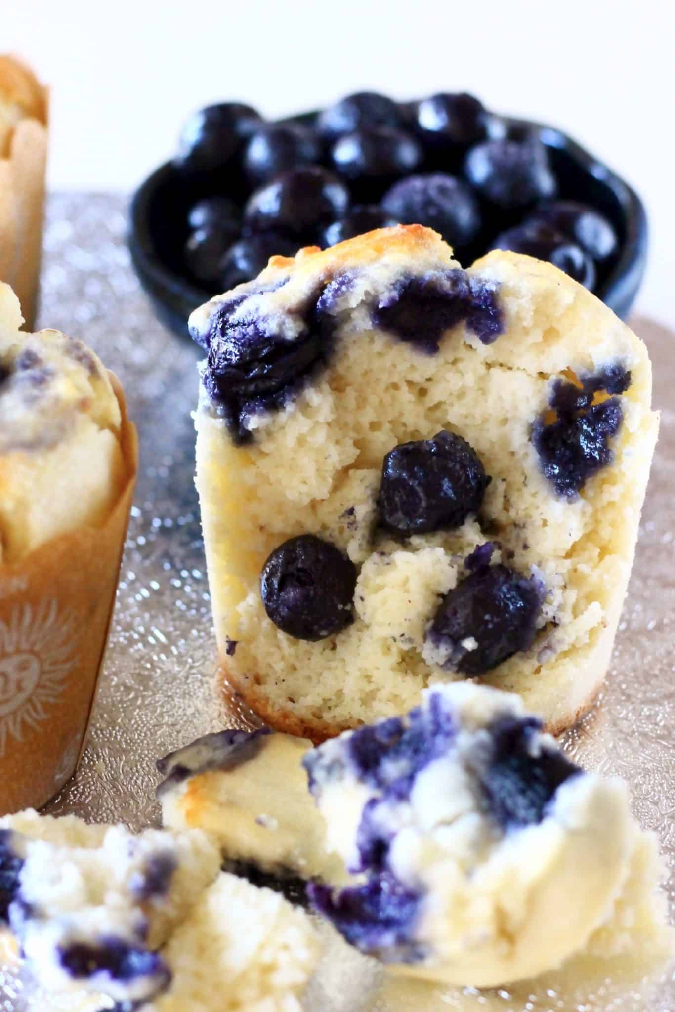 Vegan Blueberry Muffins (GlutenFree) Rhian's Recipes