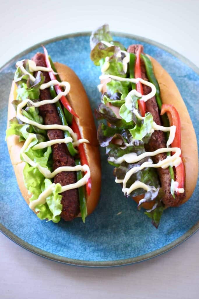 Vegan Chorizo Hot Dogs (GF)