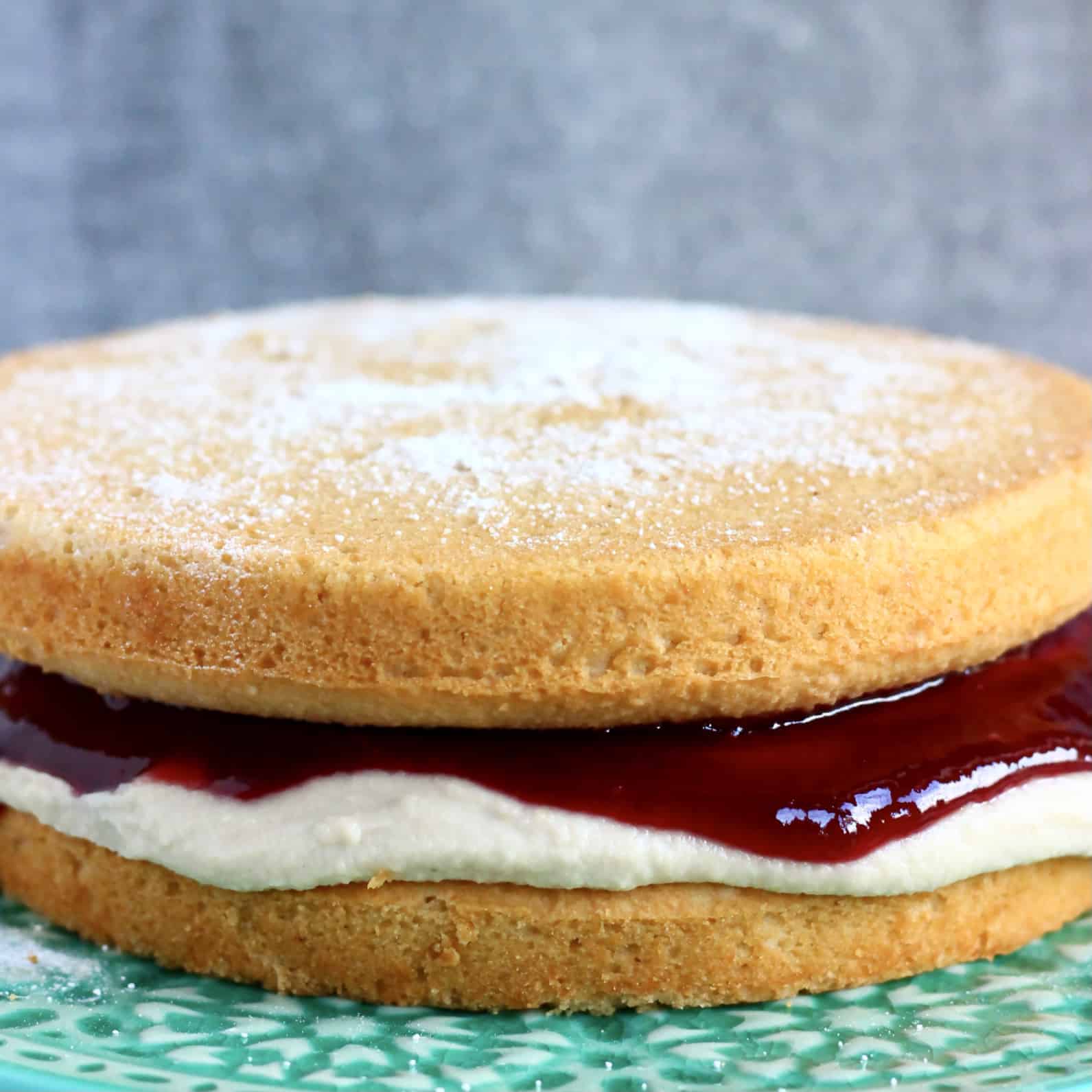 GlutenFree Vegan Victoria Sponge Cake Rhian's Recipes