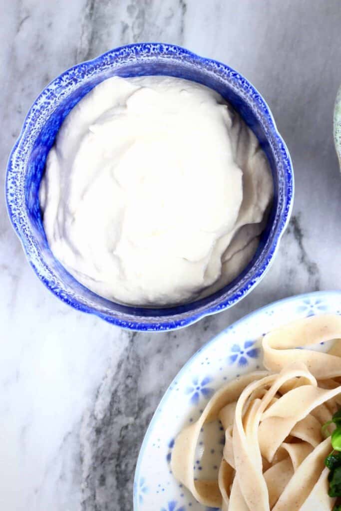 Vegan Cashew Alfredo Sauce Pasta (GF)