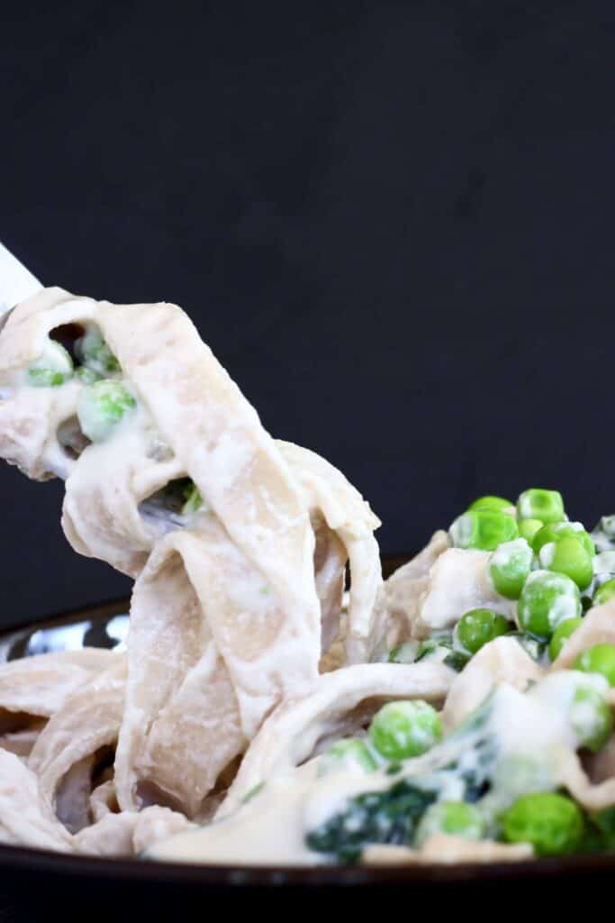 Vegan Cashew Alfredo Sauce Pasta (GF)