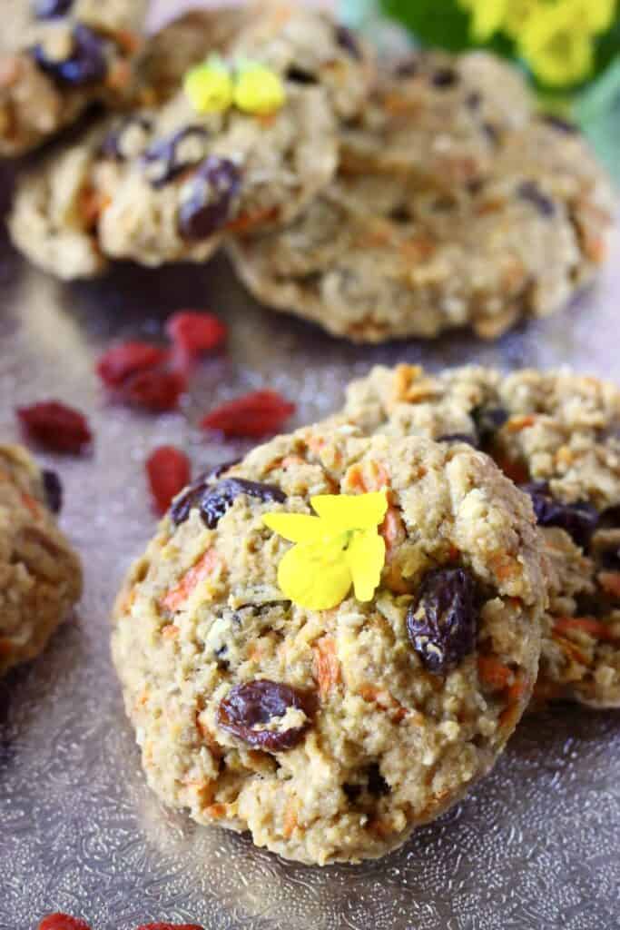 Gluten-Free Vegan Carrot Cake Cookies