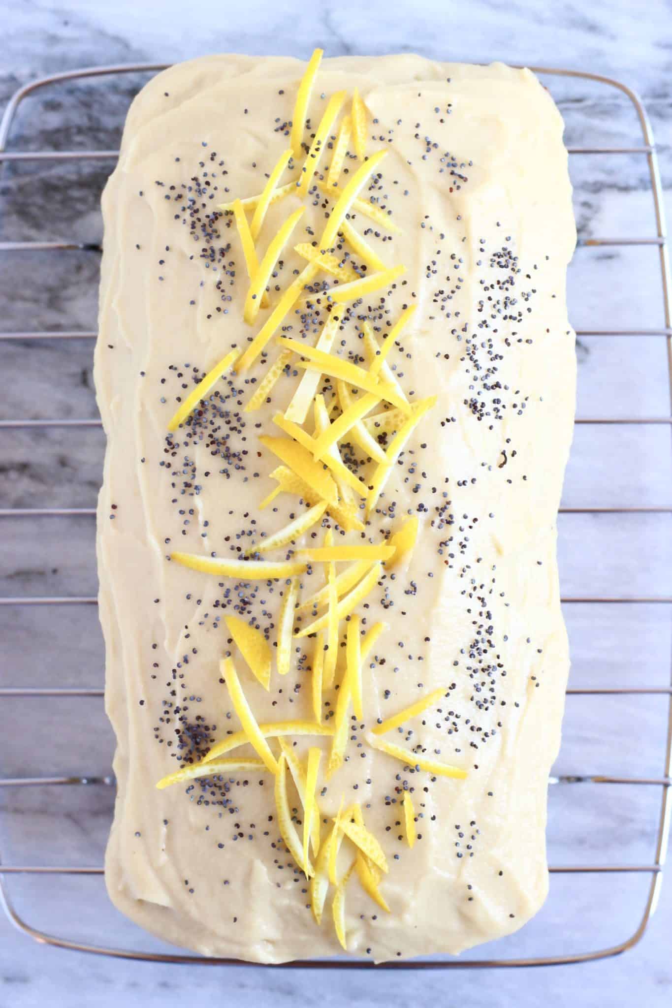 GlutenFree Vegan Lemon Poppy Seed Cake Rhian's Recipes