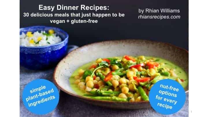Easy Dinner Recipes ebook cover photo