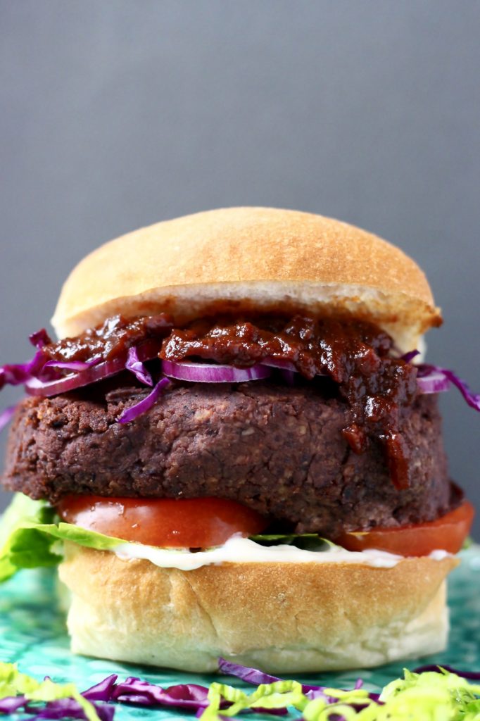 Vegan Mushroom Black Bean Burger (GF) Vegan Mushroom Black Bean Burger (GF)